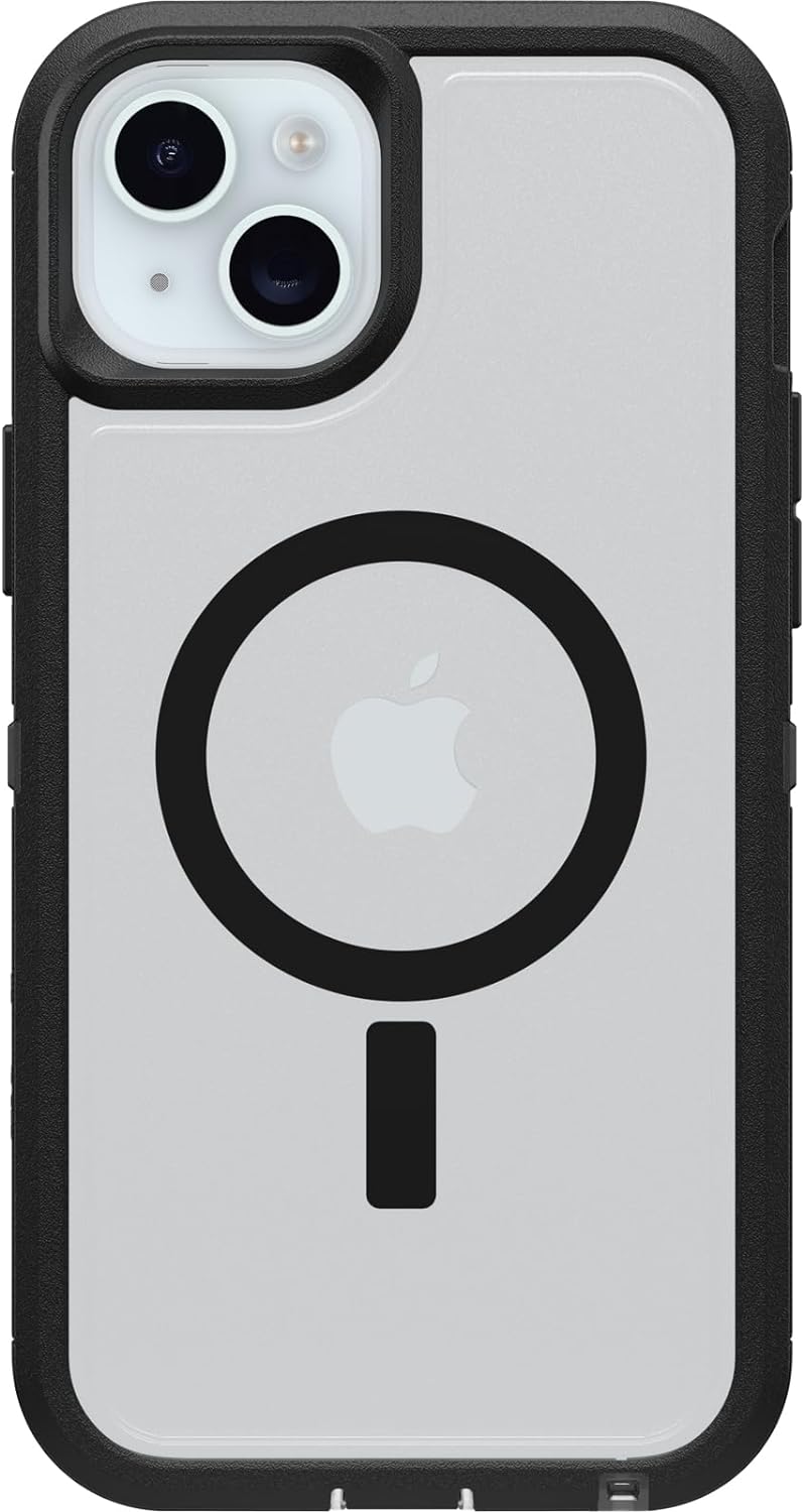 OtterBox DEFENDER SERIES XT Case for iPhone 14 Plus - Black Crystal(Clear/Black) (Certified Refurbished)