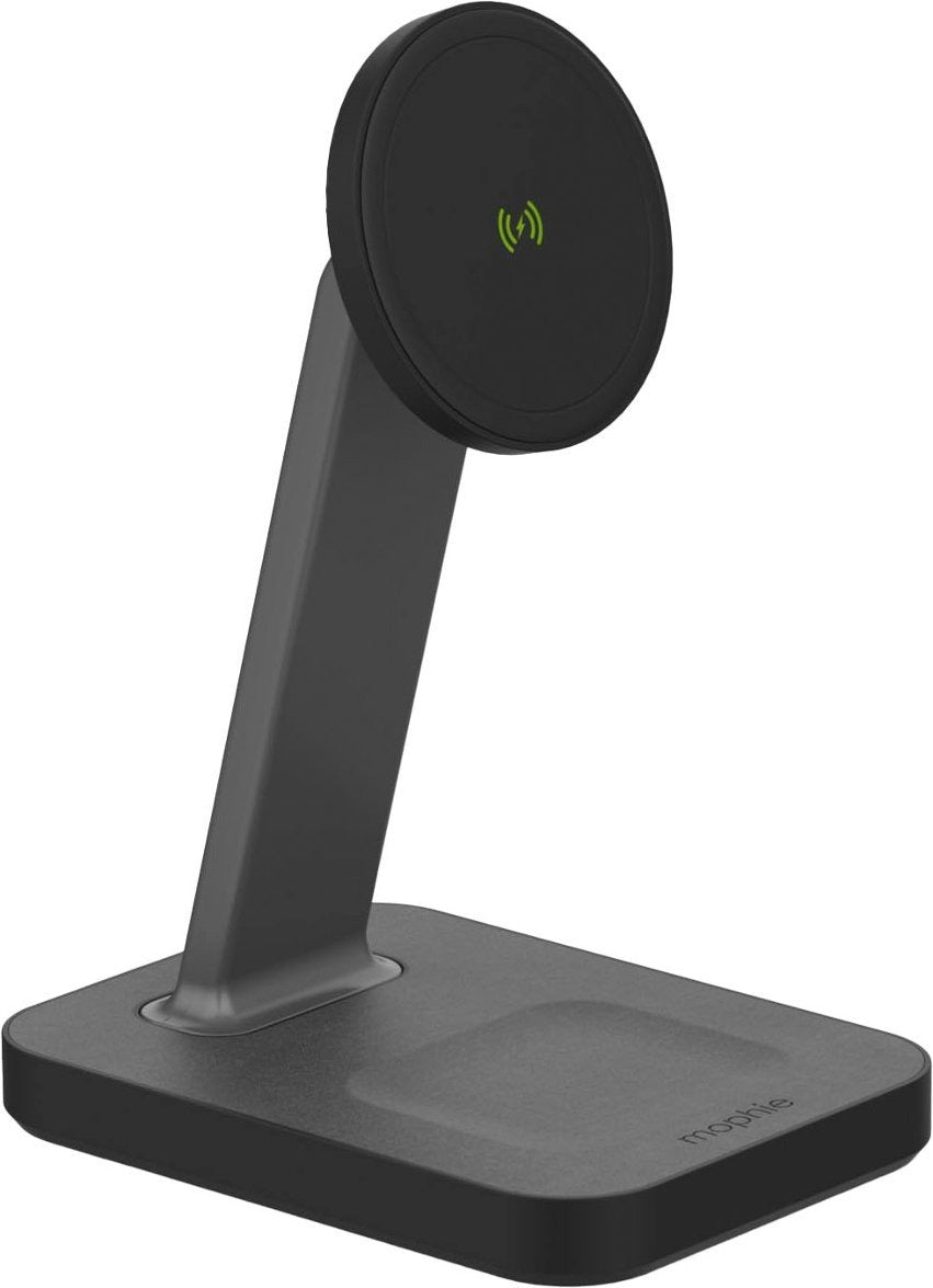 Mophie Snap+ 15W Wireless Charging Stand & Pad W/ MagSafe Compatibility - Black (New)