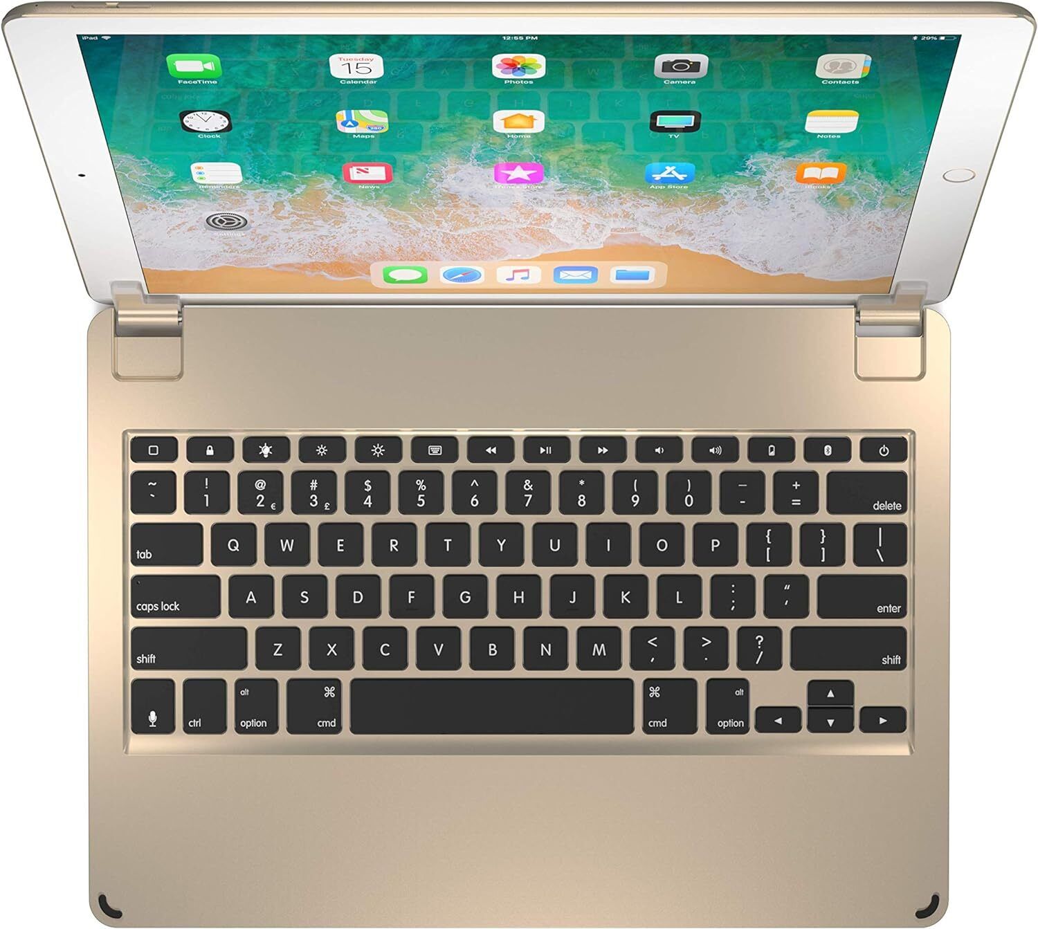Brydge Keyboard Case for Apple iPad Air (5th & 6th Gen) & iPad Pro 9.7in - Gold (New)