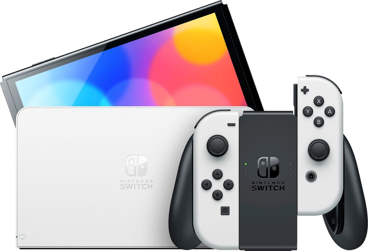 Nintendo Switch OLED Model w/ White Joy-Co - White (Refurbished)