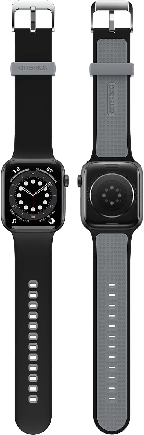 Otterbox Apple Watch Band 42/44/45mm All Day Comfort - Pavement (Black / Grey) (New)