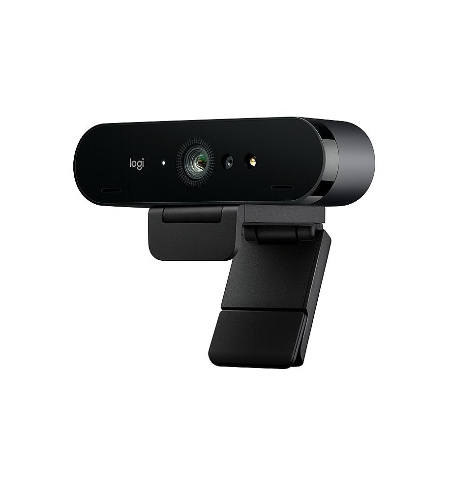 Logitech Brio 4K Webcam, Ultra 4K HD Video Calling and Noise Canceling - Black (Refurbished)