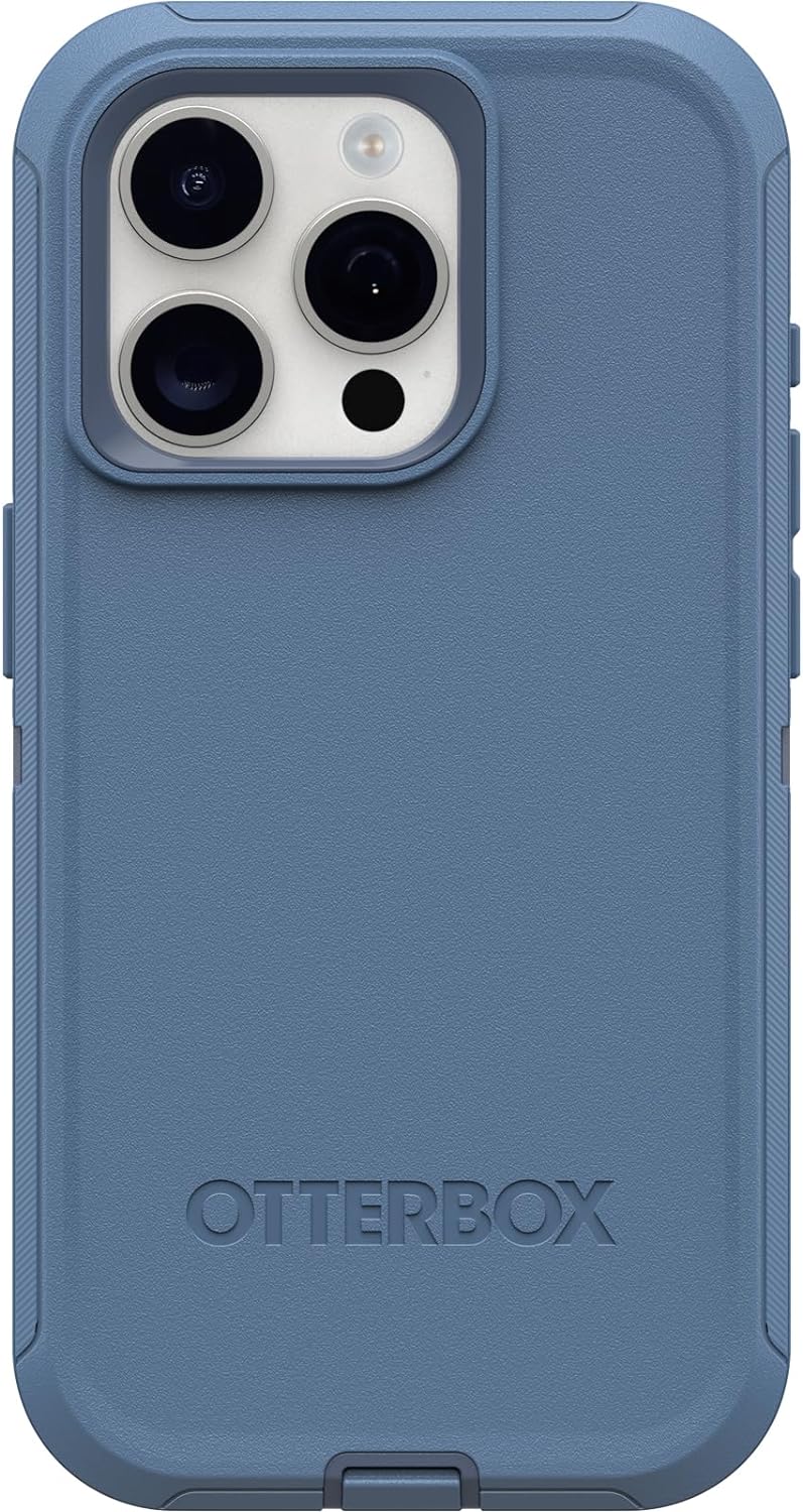 OtterBox DEFENDER SERIES XT case w/MagSafe for iPhone 15 Pro - Baby Blue Jeans (77-92954)
