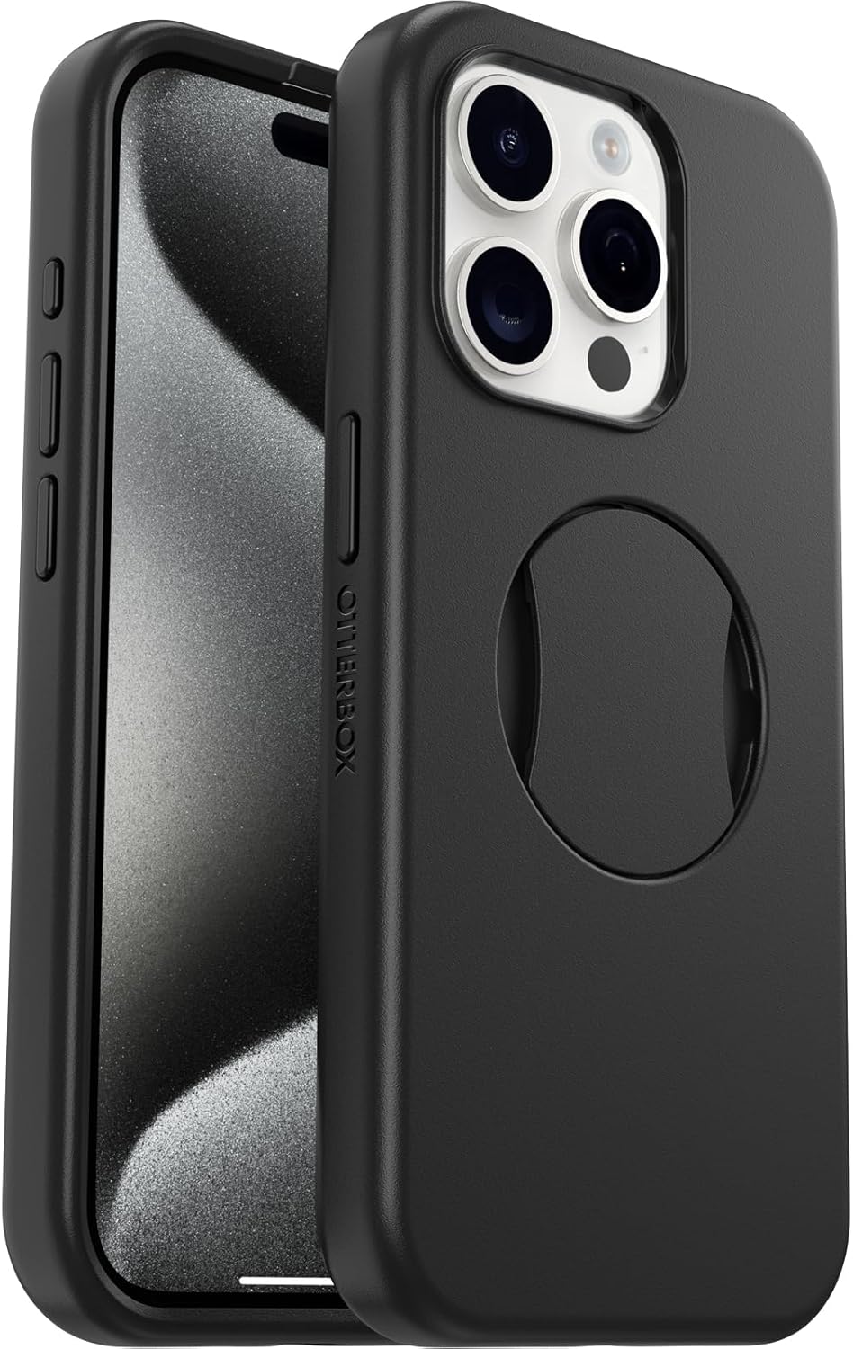 OtterBox OtterGrip SYMMETRY SERIES Case for Apple iPhone 15 Pro - Black (New)