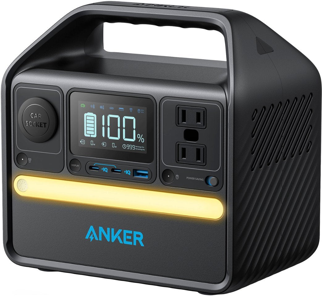 Anker SOLIX 522 Portable Solar Power Station - Black (Refurbished)