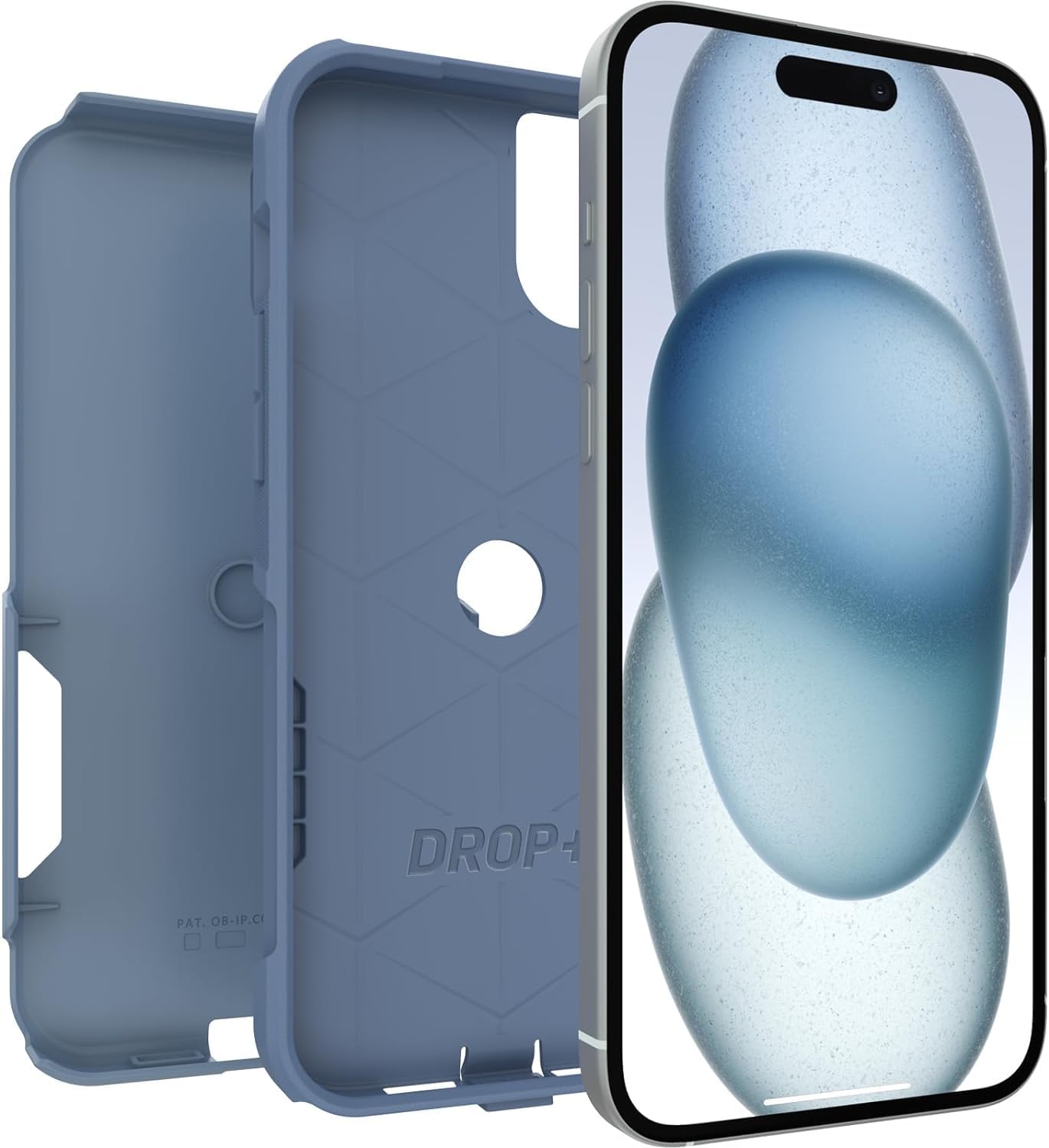 OtterBox COMMUTER SERIES Case for Apple iPhone 15 Plus - Crisp Denim (Blue) (Certified Refurbished)