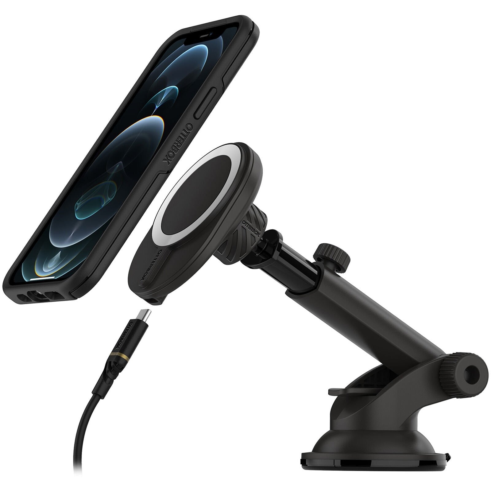 OtterBox Wireless Charger Dash & Windshield Mount for MagSafe (7.5W) - Radiant Night (New)