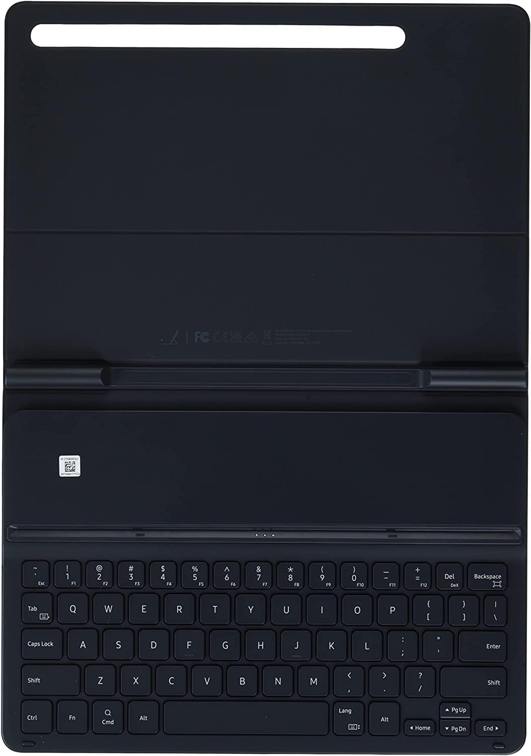 Samsung Cover with Keyboard Slim for Galaxy Tab S8+ / S7+ / S7 FE - Black (Certified Refurbished)