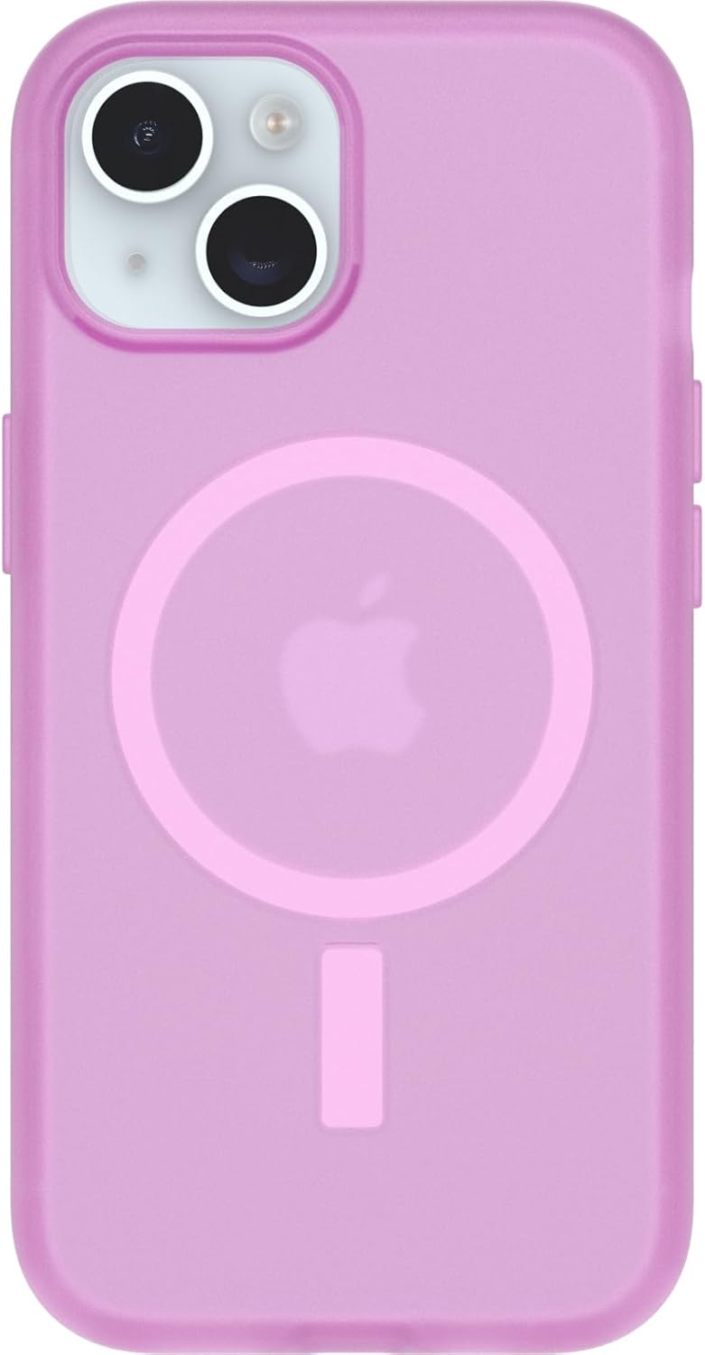 OtterBox SYMMETRY SERIES Soft Touch Case for iPhone 15, 14, 13 - Beet It (Pink)