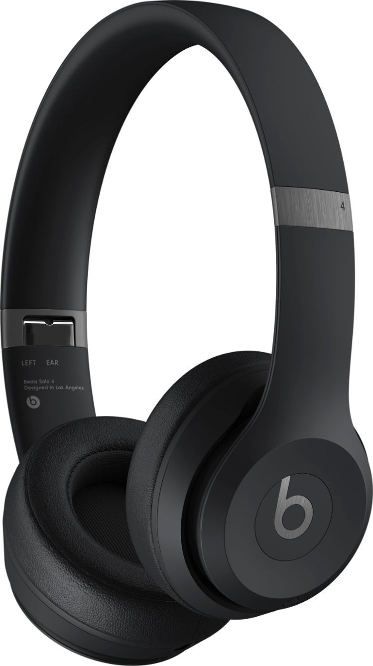 Beats Solo 4 True Wireless On-Ear Headphones - Matte Black (Renewed)