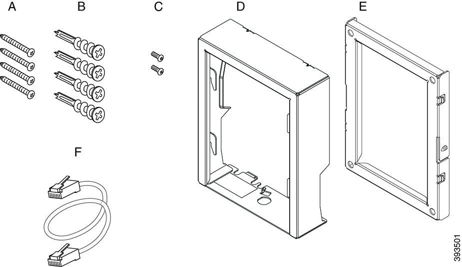 Cisco Wall Mount Kit for CP-7800 Series - Black (New)