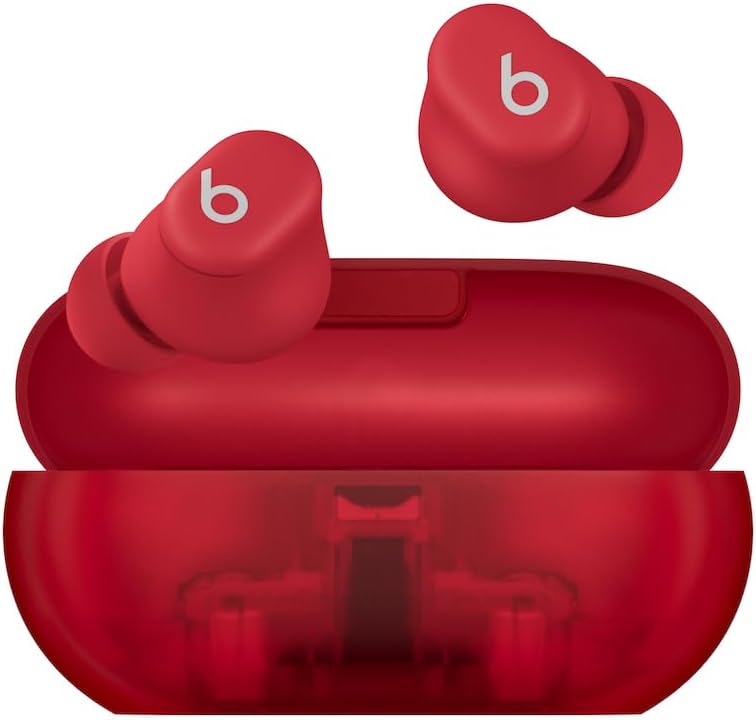 Beats Solo by Dr. Dre Solo Buds True Wireless Earbuds - Transparent Red (Pre-Owned)
