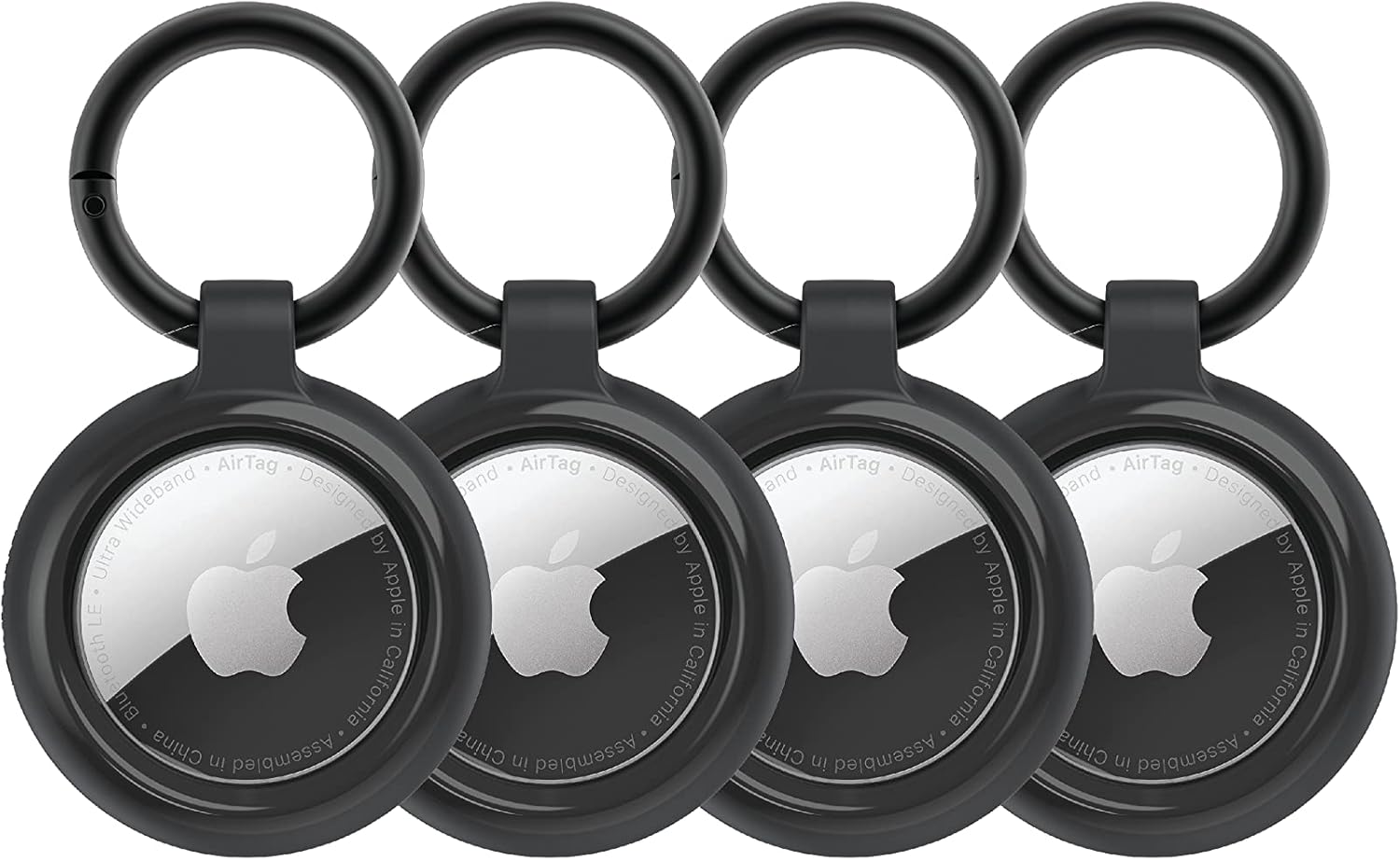 OtterBox Sleek Tracker Case for Apple AirTag (4 Pack) - Black (New)