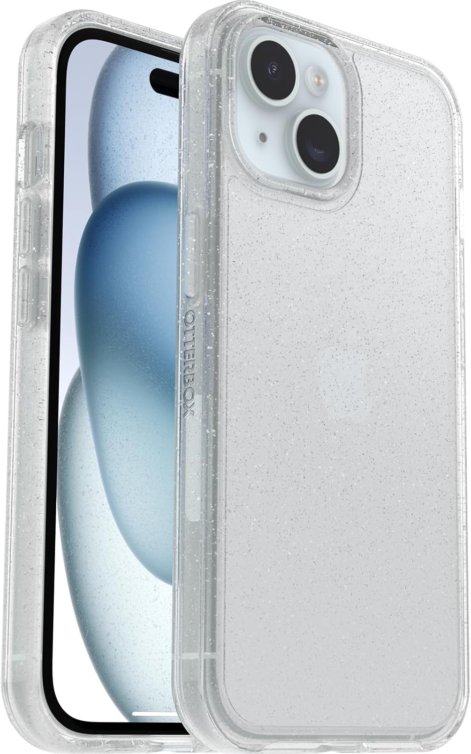 OtterBox SYMMETRY SERIES Case for iPhone 15, 14, & 13 - Stardust (Clear Glitter) (New)