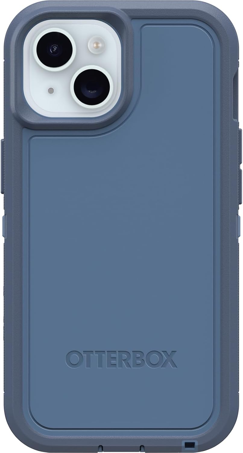 OtterBox DEFENDER SERIES XT case w/MagSafe for iPhone 15 - Baby Blue Jeans (77-92969) - Refurbished
