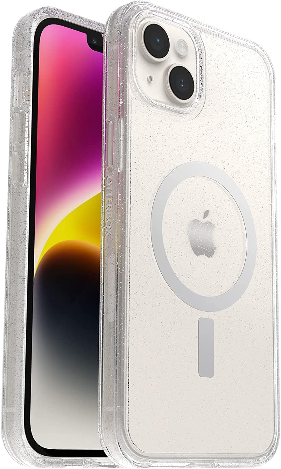 OtterBox SYMMETRY SERIES Clear Case for iPhone 15 Plus and 14 Plus - Stardust (Clear Glitter) (Certified Refurbished)