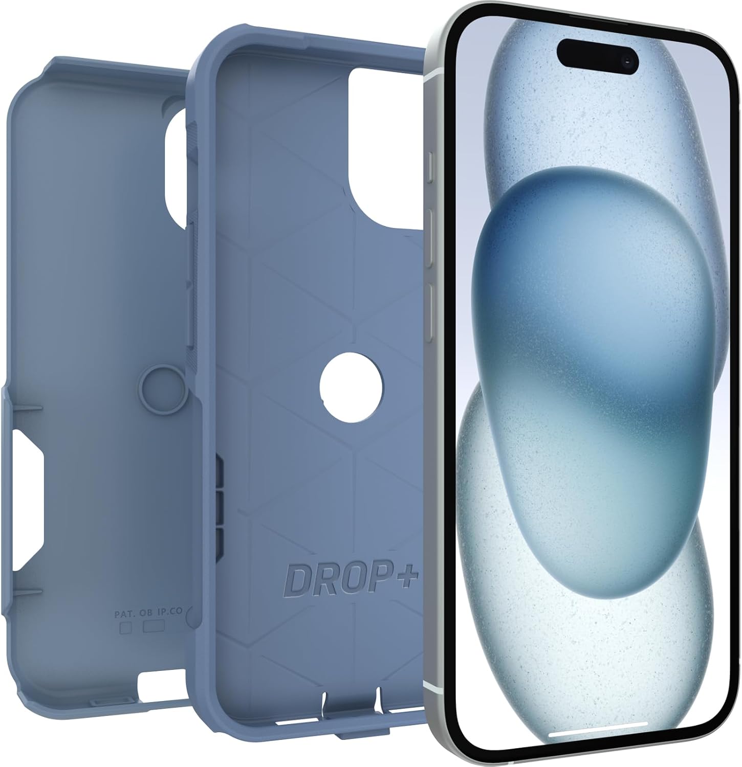OtterBox COMMUTER SERIES Case for iPhone 15, 14, &13 - Crisp Denim (Blue) (New)