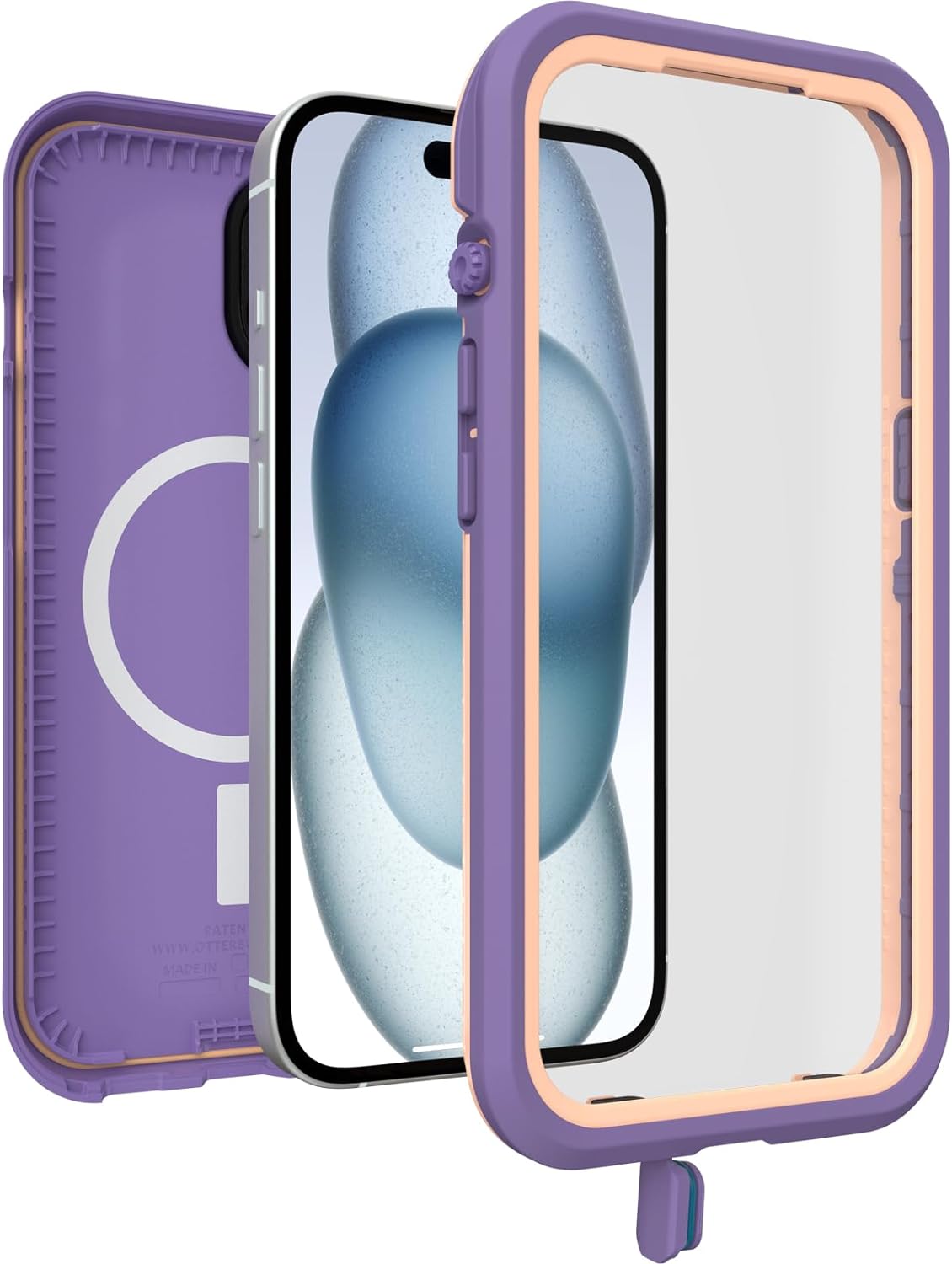 OtterBox FRĒ SERIES MagSafe Case for iPhone 15 Pro - Rule of Plum (Purple) (New)