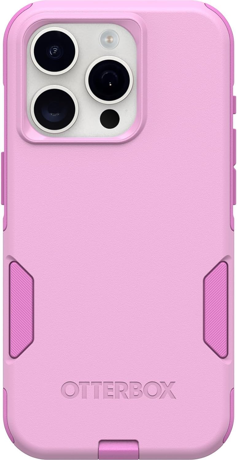 OtterBox COMMUTER SERIES MagSafe Case for iPhone 15 - Run Wildflower (Pink) (Certified Refurbished)