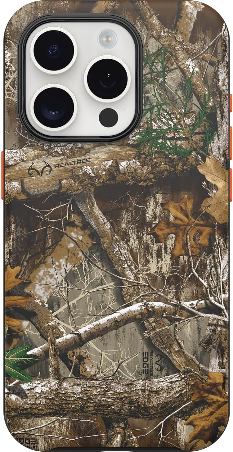 OtterBox SYMMETRY SERIES Case for iPhone 15 Pro - Realtree Blaze Edge (Camo Graphic) (Certified Refurbished)