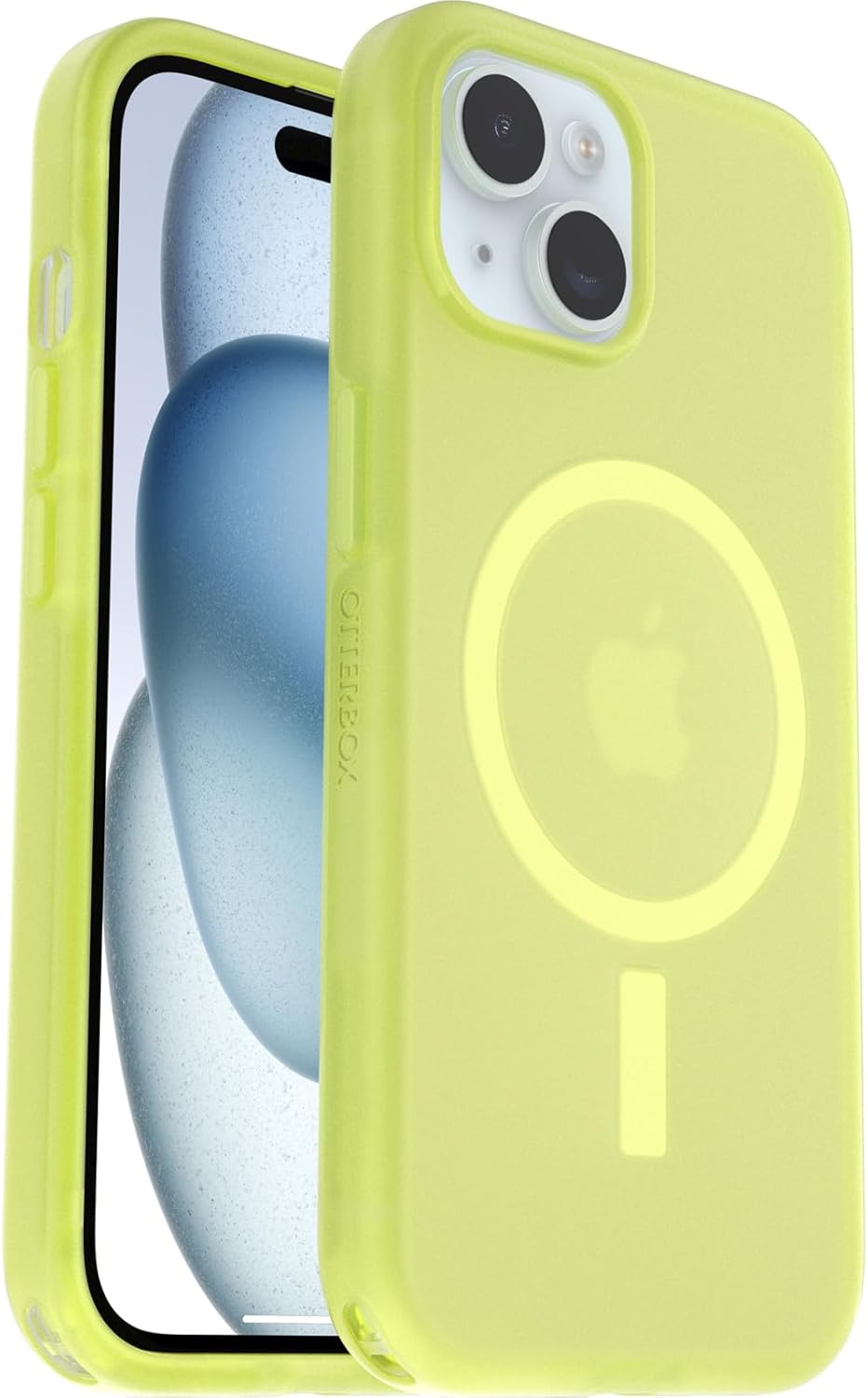 OtterBox SYMMETRY SERIES Soft Touch Case for iPhone 15 - Lemon Pucker (Yellow) (Certified Refurbished)