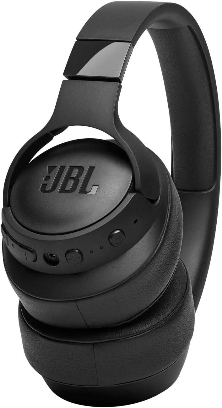 JBL Tune 770NC Wireless Over-Ear Headphones w/Adaptive Noise Cancelling - Black (Renewed)