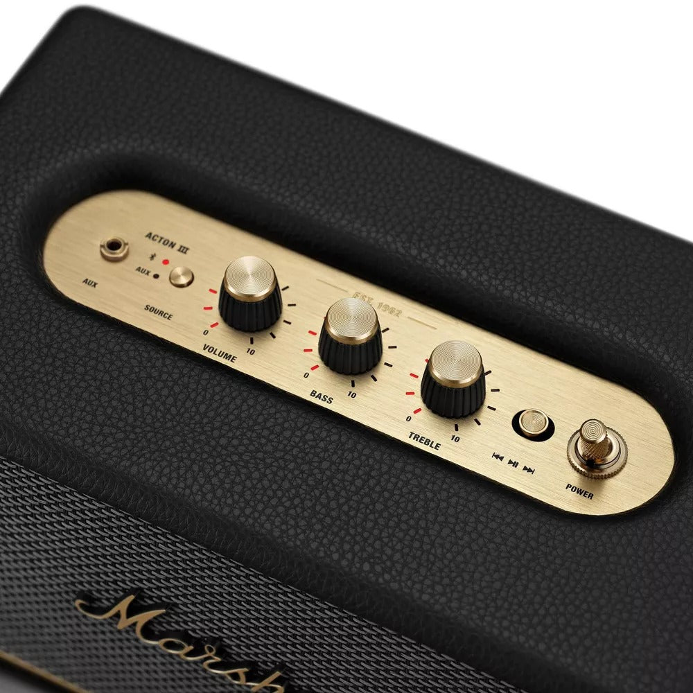 Marshall Acton III Bluetooth Speaker - Black (New)