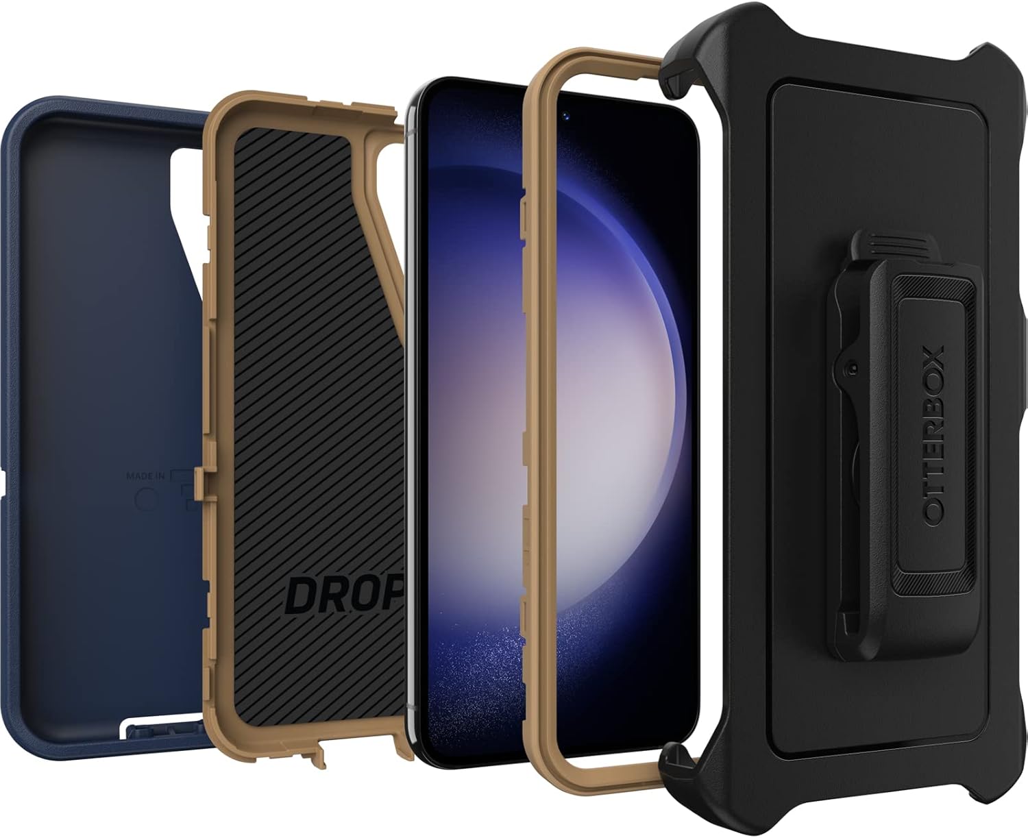 OtterBox DEFENDER SERIES case for Galaxy S23 - Blue Suede Shoes (77-91041)