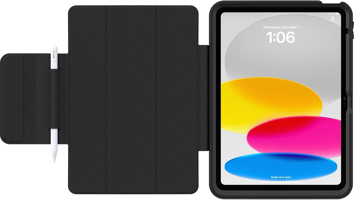 OtterBox ACHIEVER SERIES Folio ST for iPad 10th Gen - Black (New)