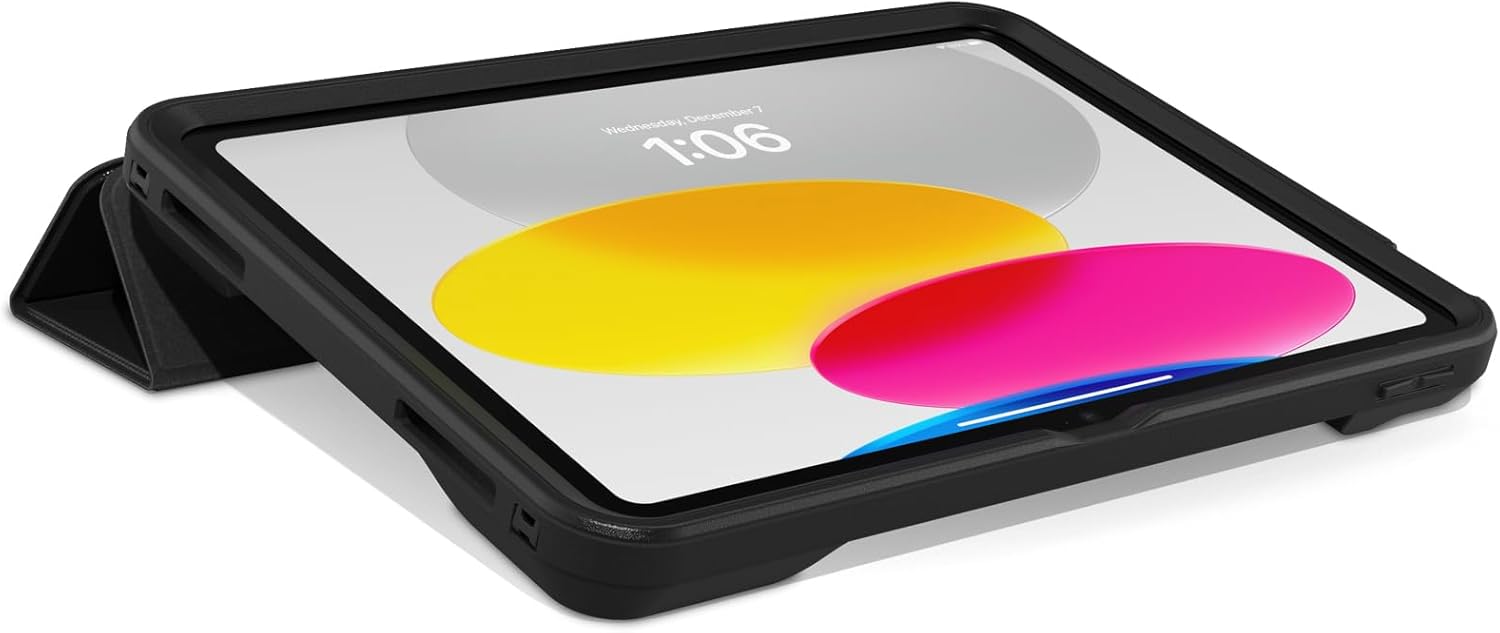 OtterBox ACHIEVER SERIES Folio ST for iPad 10th Gen - Black (New)