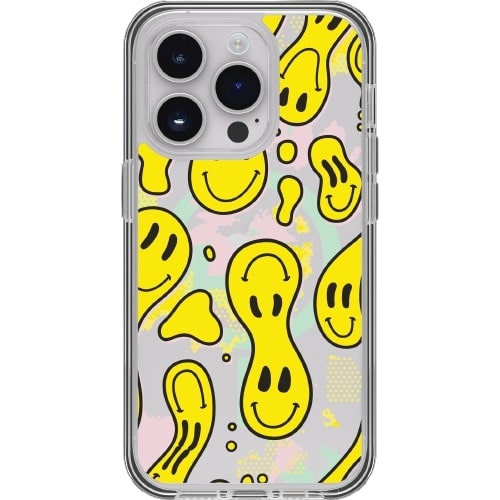 OtterBox SYMMETRY SERIES Case for Apple iPhone 13 Pro Max - Smiley Drip (Clear / Yellow) (New)