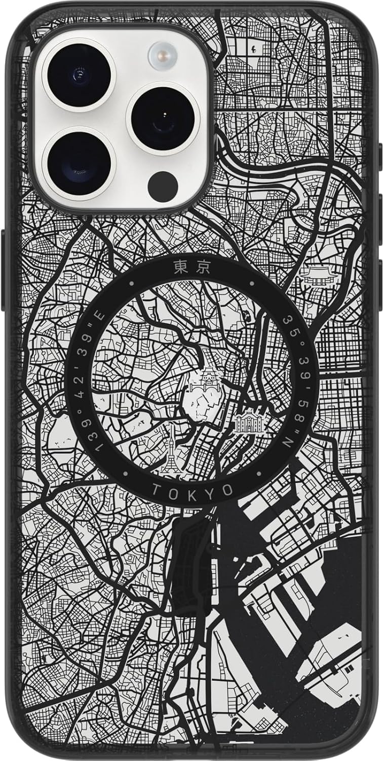 OtterBox LUMEN SERIES case for iPhone 15 Pro Max - Tokyo (Clear) - Certified Refurbished