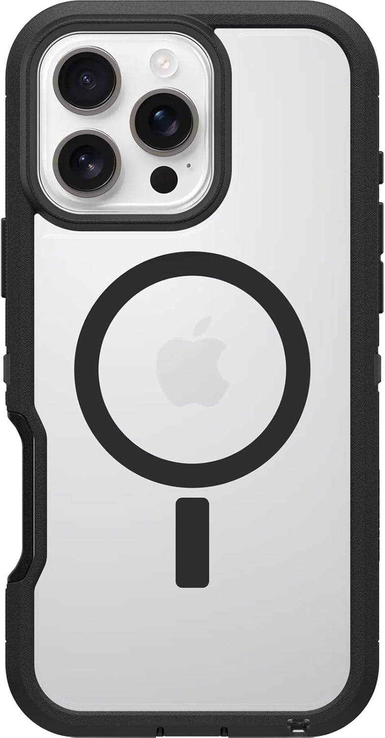 OtterBox DEFENDER SERIES XT Clear Case for iPhone 16 Pro Max - Dark Side (New)