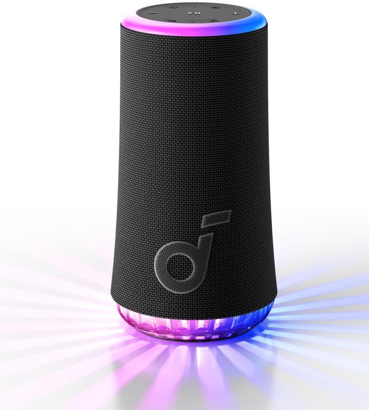 Soundcore by Anker Glow Portable Wireless Speaker with Light Show - Black (Refurbished)