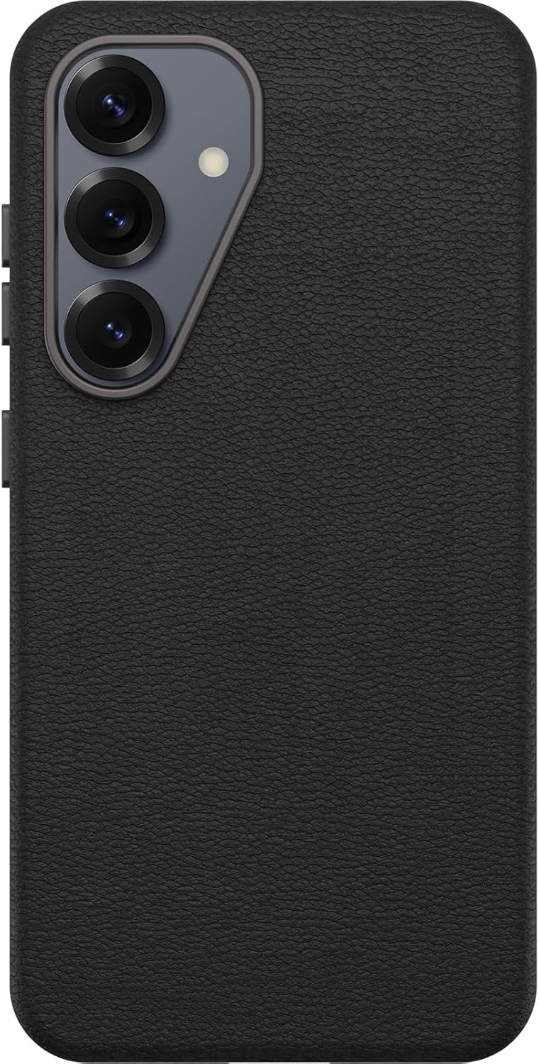 OtterBox SYMMETRY SERIES Cactus Leather Case for Galaxy S25 - Noir Ash (Black) (New)