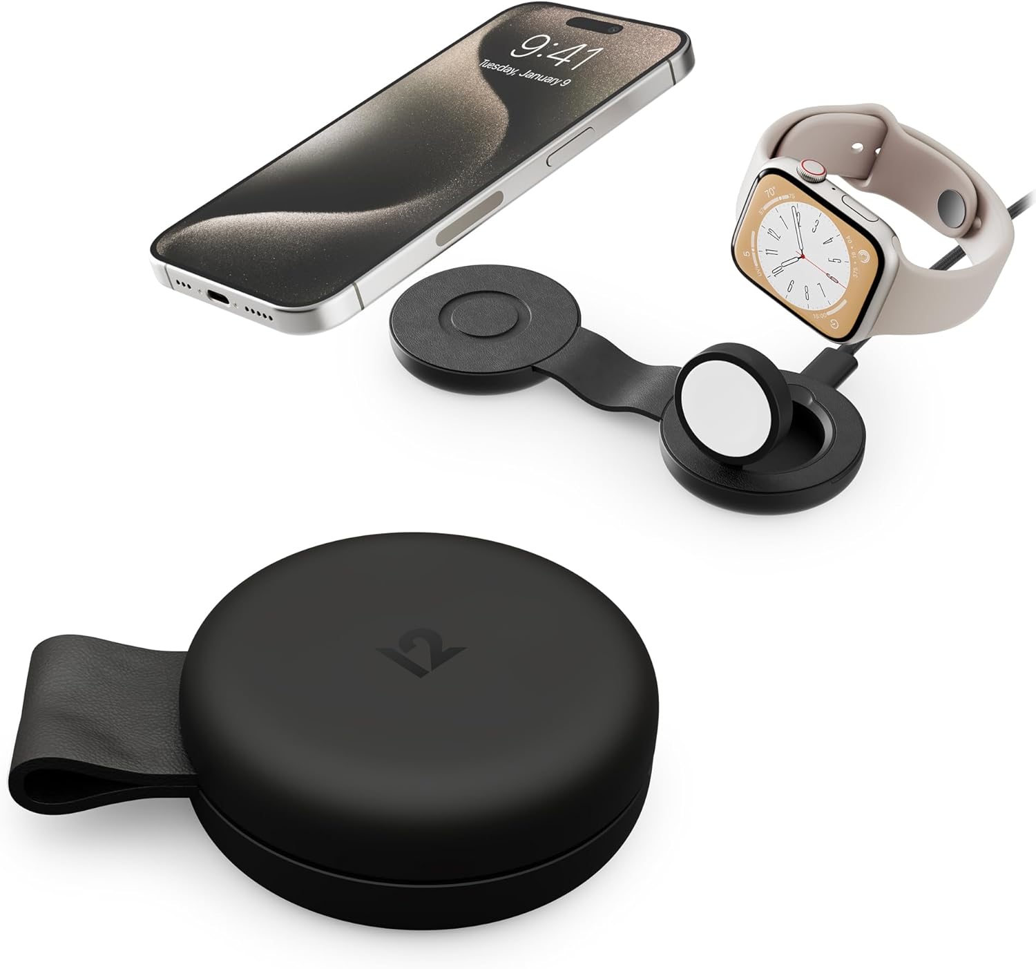 Twelve South ButterFly SE 2-in-1 Qi2 Travel Charger - Black (New)