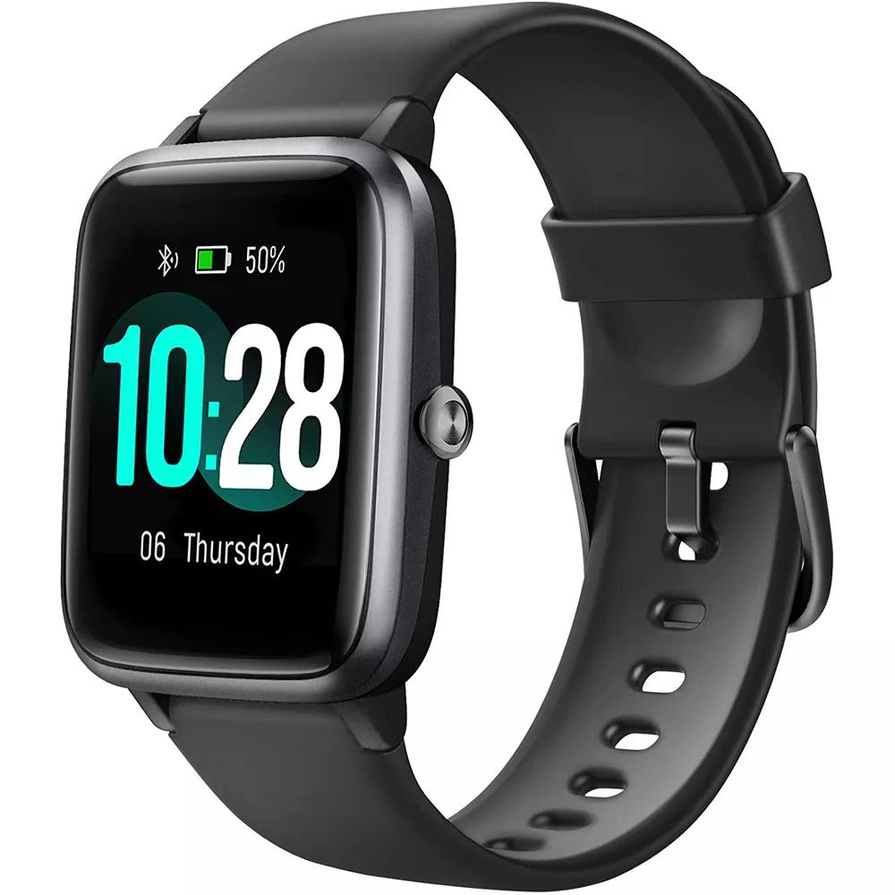 Letsfit Smart Watch Fitness Tracker - Black (New)