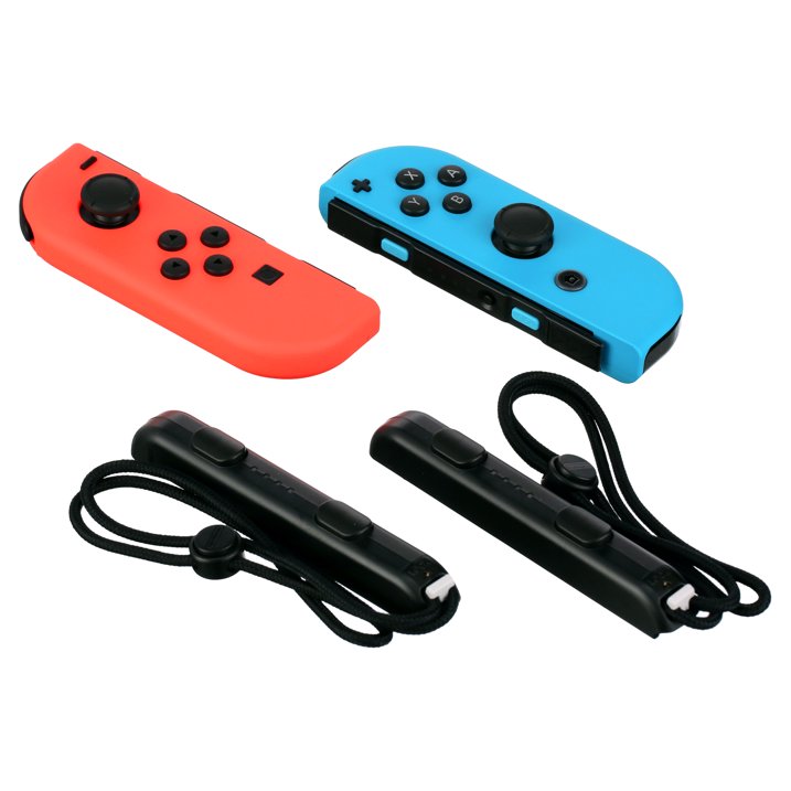 Nintendo Switch Joy-Con Wireless Bundle Controller (R/L) (HACAJAEAA) Neon Red/Neon Blue (New)