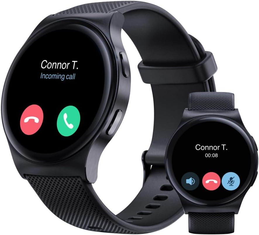 Motorola Moto Watch 120 - Premium Bluetooth AMOLED Smartwatch - Phantom Black (Renewed)