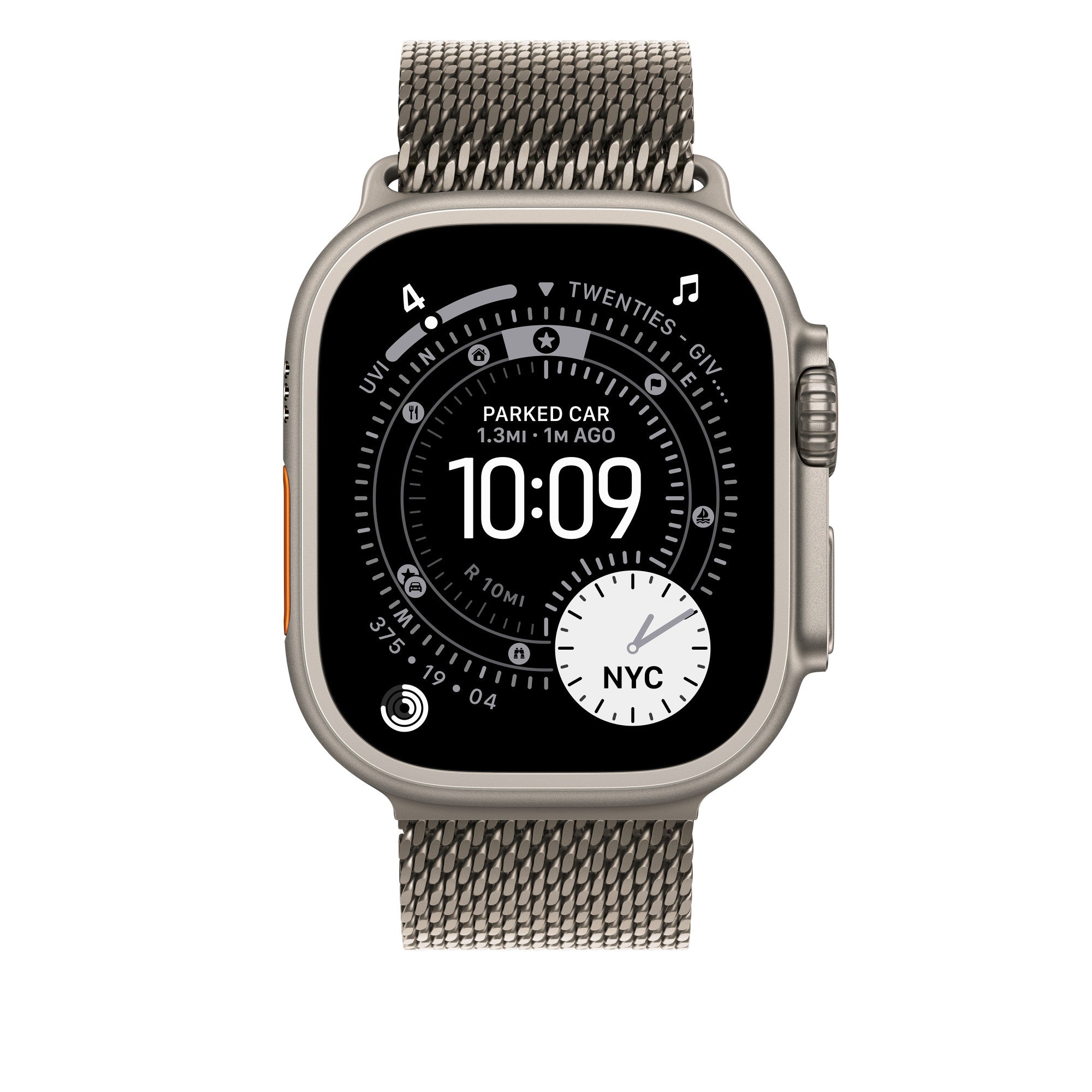 Apple Milanese Loop 49mm Natural Titanium Band – Medium (New)