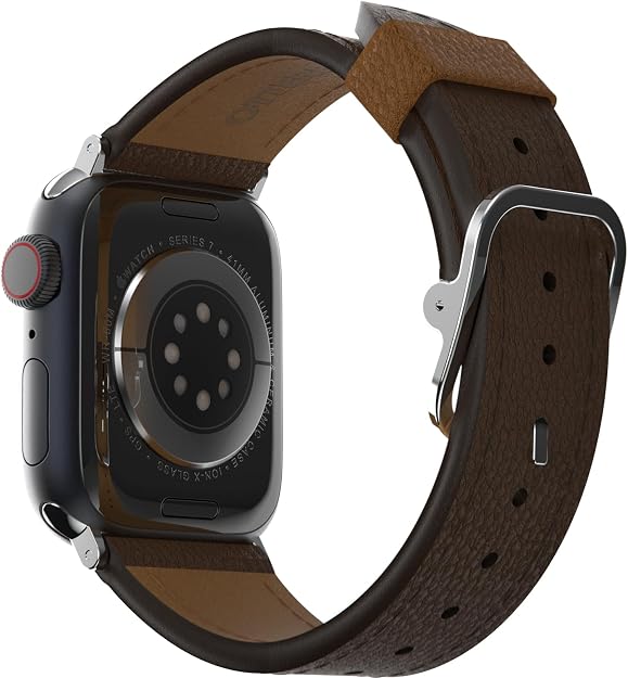 OtterBox Symmetry Cactus Leather Watch Band for Apple Watch 40/41/42mm - Rich Adobe (New)