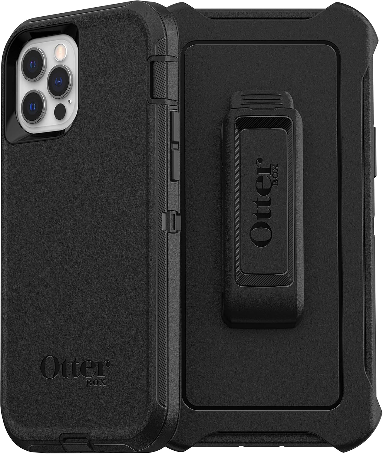 OtterBox DEFENDER SERIES Case for iPhone 12 & iPhone 12 Pro - Black (New)