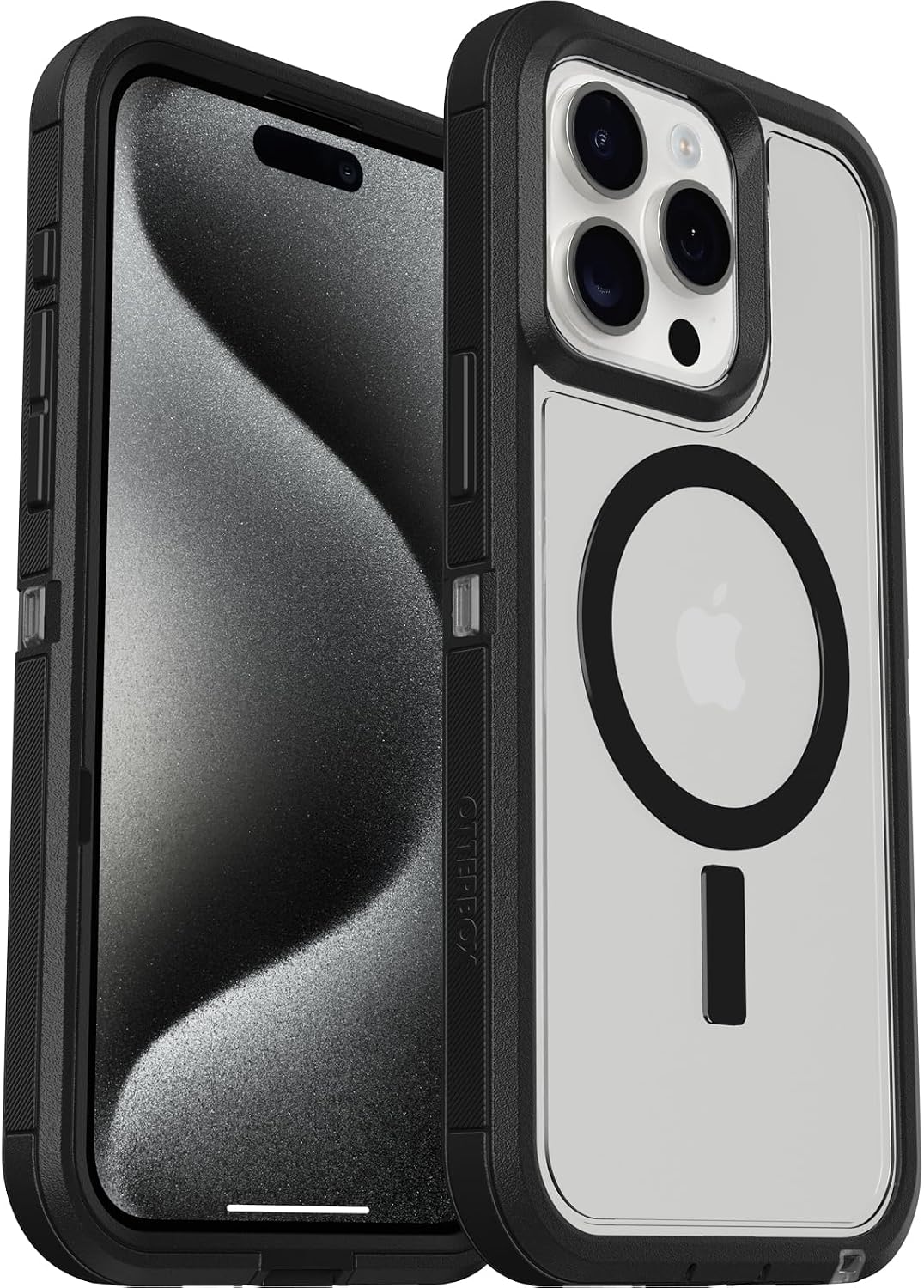 OtterBox DEFENDER SERIES XT Clear Case for iPhone 15 Pro Max - Dark Side (New)
