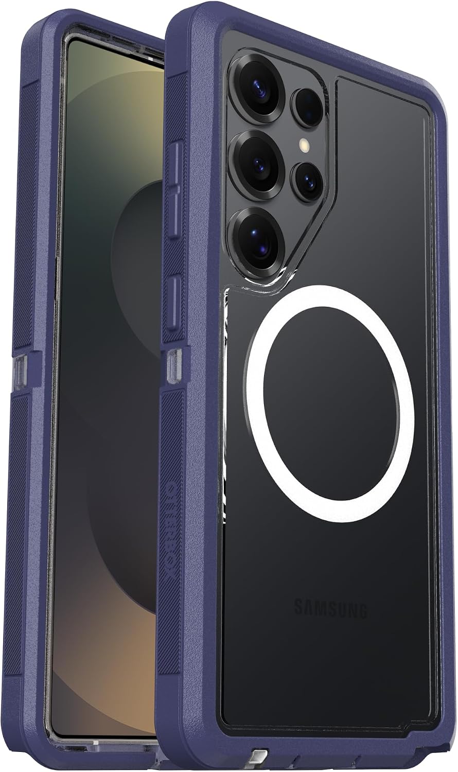 OtterBox DEFENDER SERIES XT Clear Case for Galaxy S25 Ultra - Violet Thunder (New)