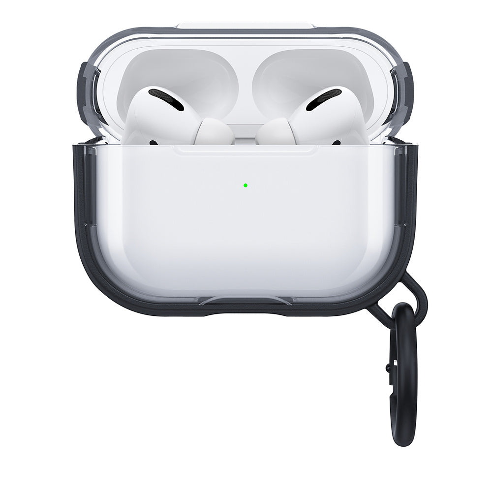 OtterBox Sleek & Slim Series Grippy Edge Case For AirPods Pro - Black Crystal (New)