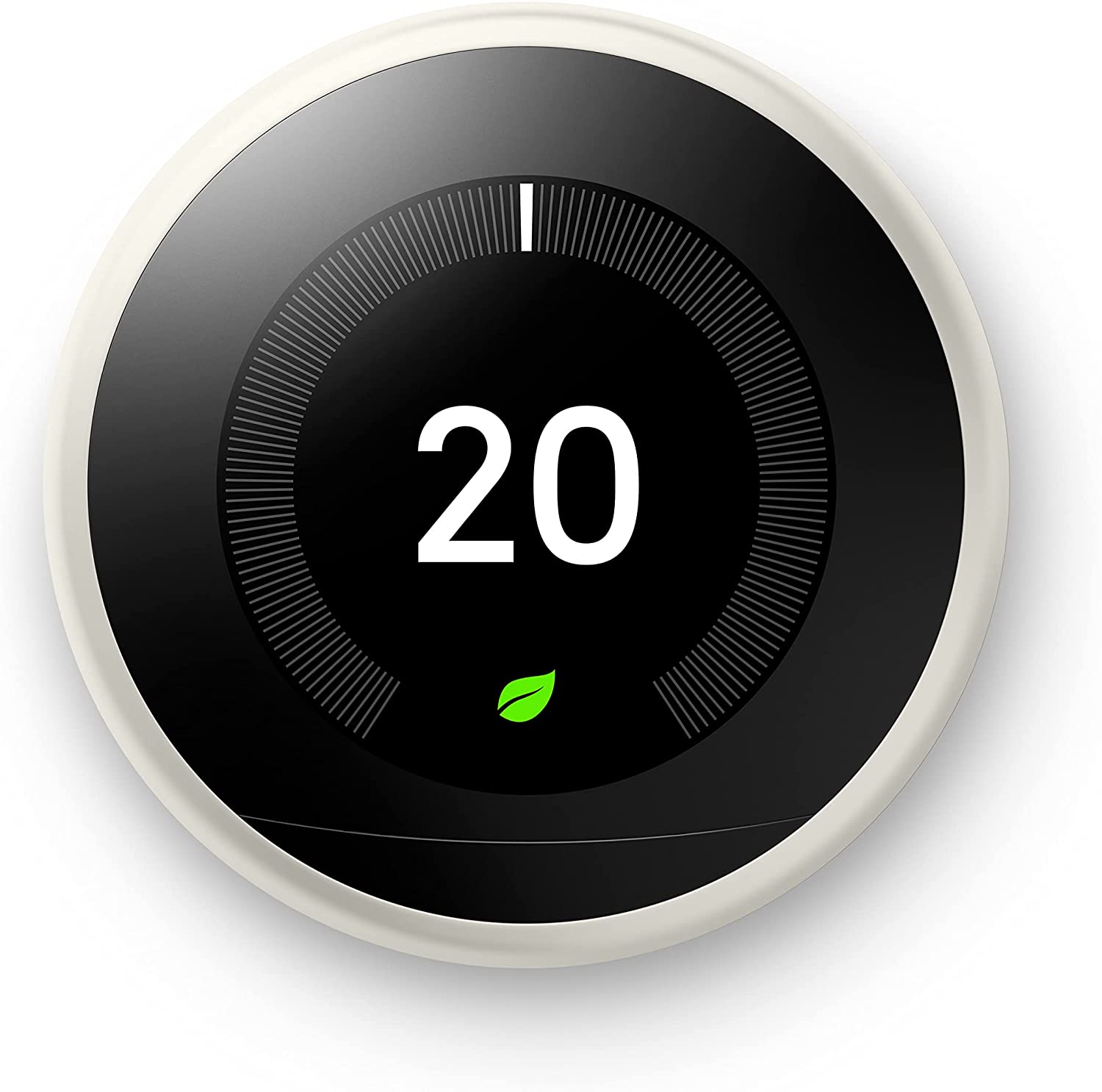 Google - Nest Learning Programmable Smart Thermostat, 3rd Generation - White (Pre-Owned)