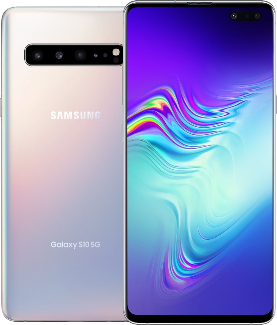 Samsung Galaxy S10 5G 256GB (Unlocked) - Crown Silver (Pre-Owned)