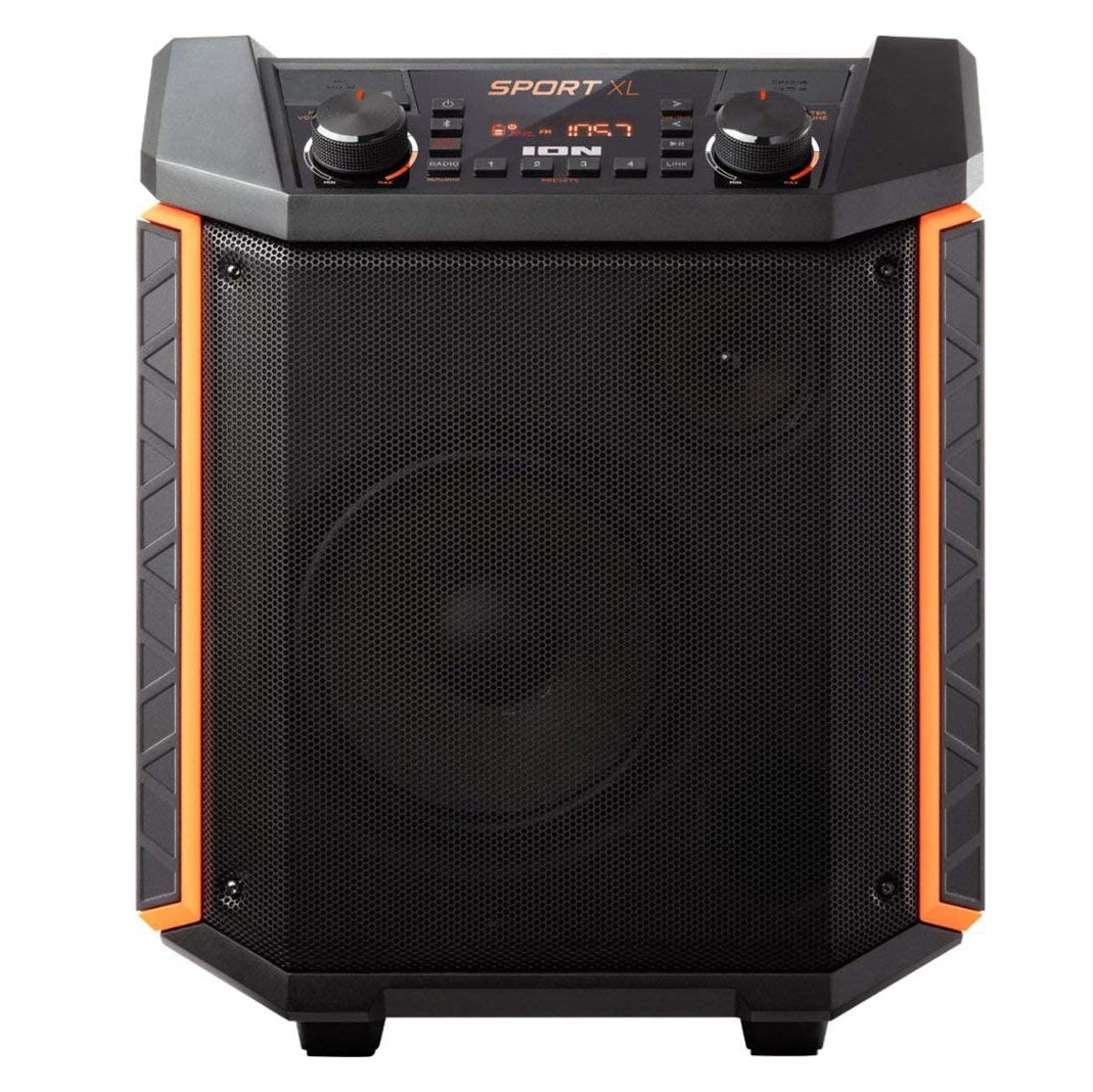 Ion Audio Sport XL, 8" 2-Way Tailgate Portable PA Speaker - Black / Orange (Pre-Owned)