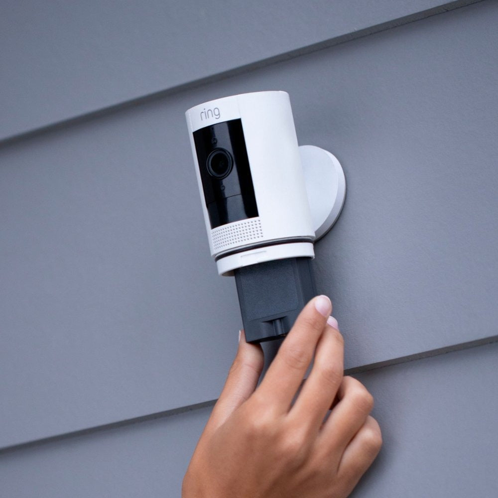 Ring Indoor Plug-In 1080p Wi-Fi Motion-Activated Security Camera - White (Pre-Owned)