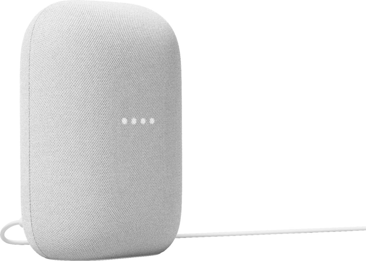 Google Nest Audio Smart Speaker with Google Assistant - Chalk (Pre-Owned)
